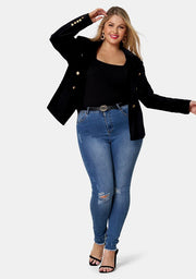 Take A Vow Velvet Blazer