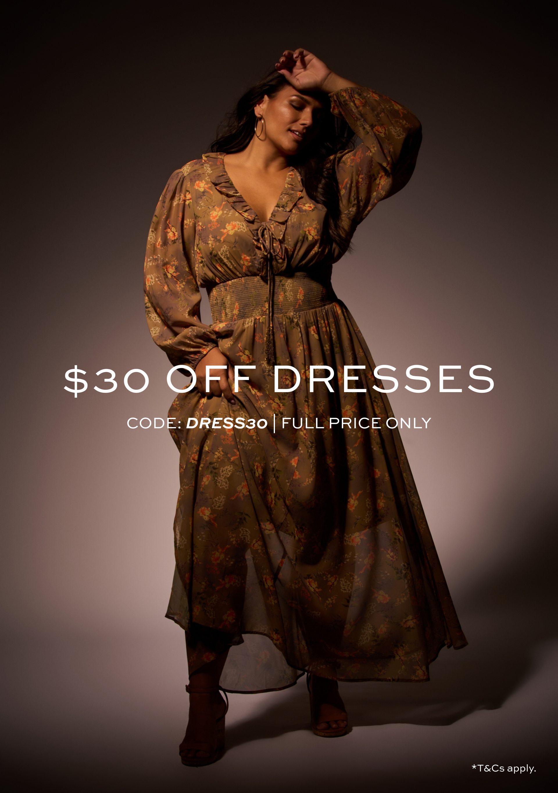 $30 OFF DRESSES