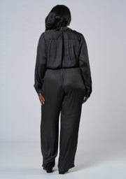 Cut It Out Satin Jumpsuit