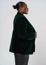 Suddenly Fine Velvet Blazer