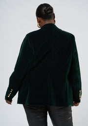 Suddenly Fine Velvet Blazer