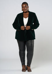 Suddenly Fine Velvet Blazer