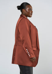Alyssa Satin Blazer