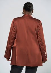 Alyssa Satin Blazer