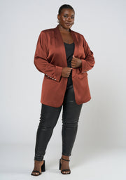 Alyssa Satin Blazer