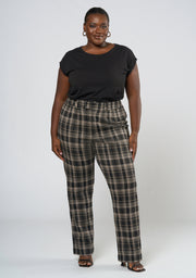Estelle Check Ponte Pant