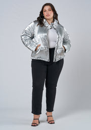 Superfly Silver Puffa Jacket