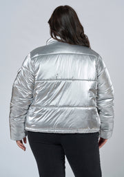 Superfly Silver Puffa Jacket