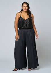 Black Night Wide Leg Pant