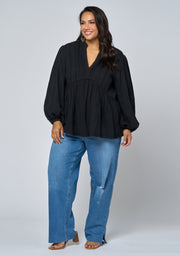 Aurora Rain Peasant Blouse