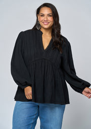 Aurora Rain Peasant Blouse