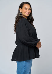 Aurora Rain Peasant Blouse