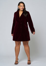 Velvet Sins Tuxedo Mini Dress