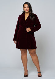 Velvet Sins Tuxedo Mini Dress