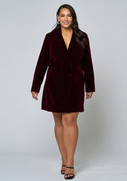 Velvet Sins Tuxedo Mini Dress