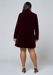 Velvet Sins Tuxedo Mini Dress