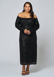 Spellbinding Sequin Midi Dress