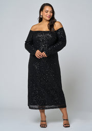 Spellbinding Sequin Midi Dress