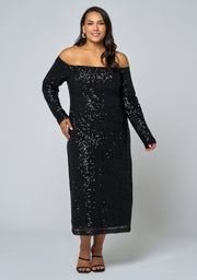 Spellbinding Sequin Midi Dress