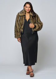 Nightshade Fur Bomber Jacket