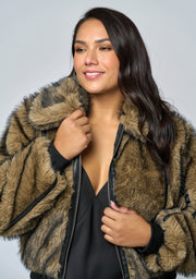 Nightshade Fur Bomber Jacket