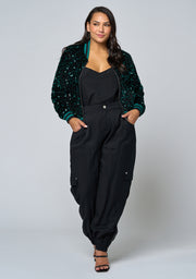 Sunday Girl Sequin Bomber