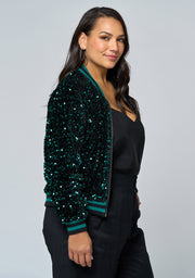 Sunday Girl Sequin Bomber