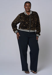 Sunday Girl Sequin Bomber