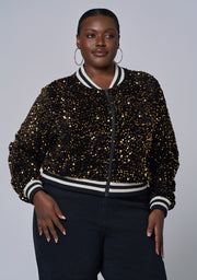 Sunday Girl Sequin Bomber