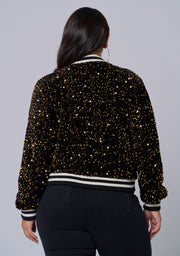 Sunday Girl Sequin Bomber