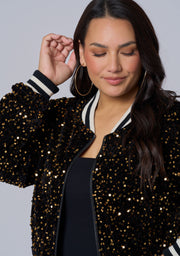 Sunday Girl Sequin Bomber