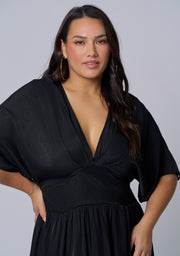 Black Noise Maxi Dress
