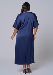 Dark Romance Satin Midi Dress