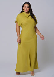 Afterglow Satin Midi Dress