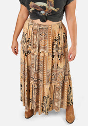 Ember Glow Maxi Skirt