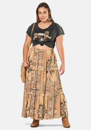 Ember Glow Maxi Skirt