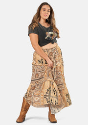 Ember Glow Maxi Skirt