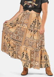 Ember Glow Maxi Skirt