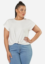 The Feared Crop Twist Tee