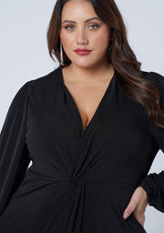 Goddess Twist Front Dress
