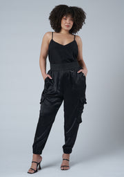 Jaded Satin Cargo Pants