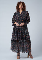 Wild Forest Print Maxi Dress