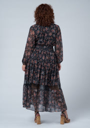 Wild Forest Print Maxi Dress