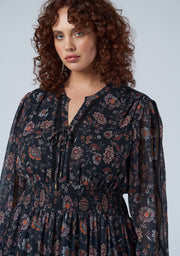 Wild Forest Print Maxi Dress