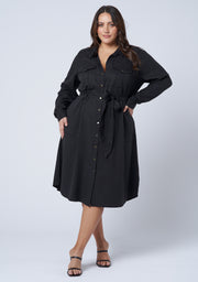 Behind Barz Shirt Dress