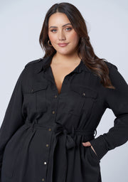 Behind Barz Shirt Dress