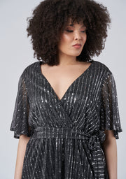 Glow Frill Hem Mini Dress