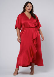 Smouldering Wrap Maxi Dress