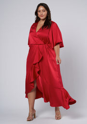 Smouldering Wrap Maxi Dress