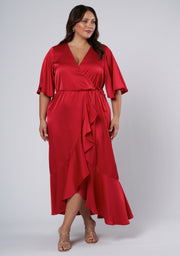 Smouldering Wrap Maxi Dress